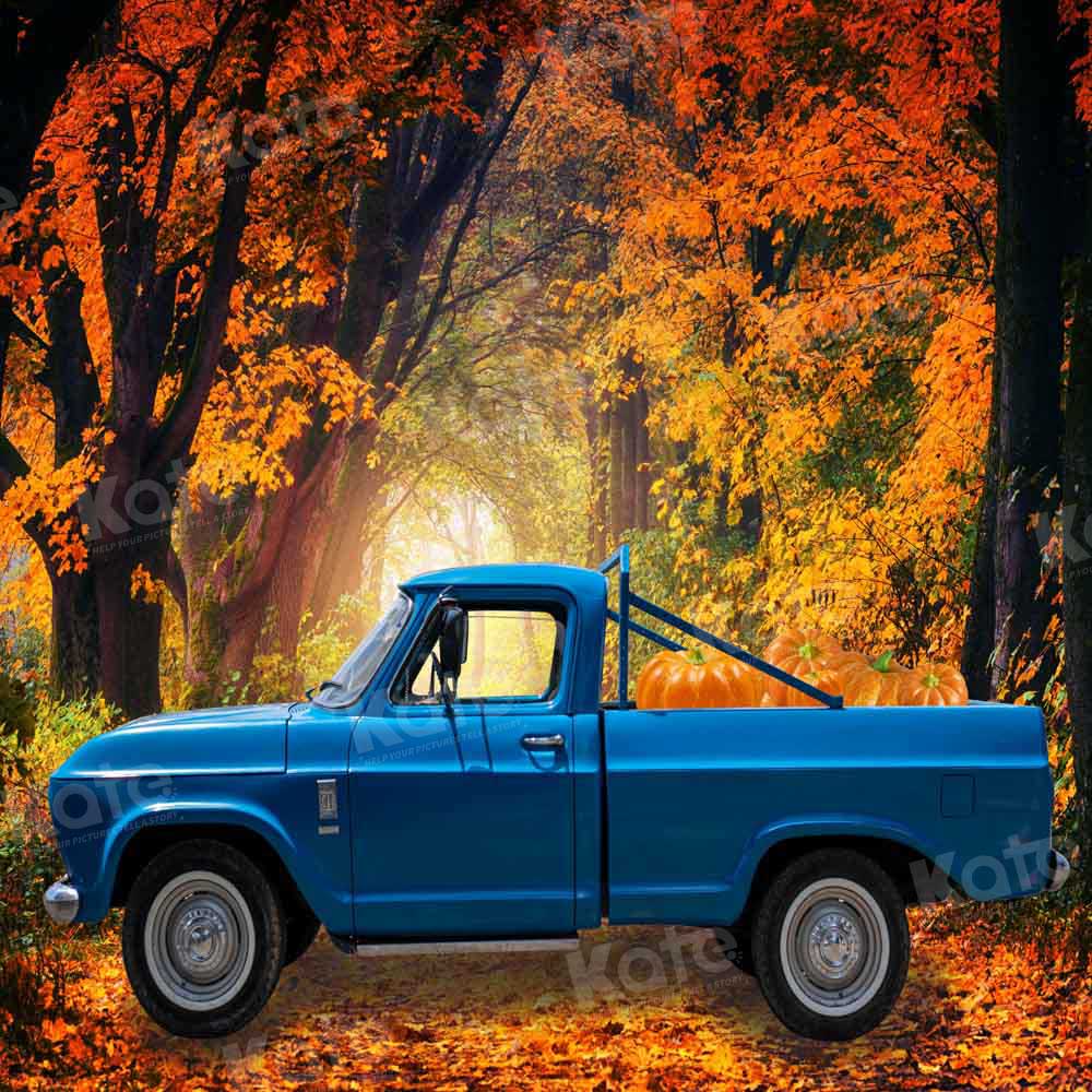 Kate Fall Pumpkin Truck Backdrop Designed by Chain Photography - Kate Backdrop AU