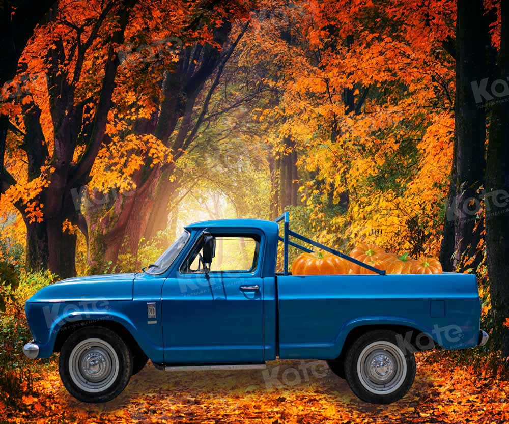 Kate Fall Pumpkin Truck Backdrop Designed by Chain Photography - Kate Backdrop AU