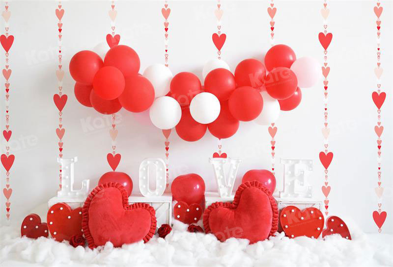 Kate Valentine's Day Balloons Backdrop Designed by Uta Mueller Photography