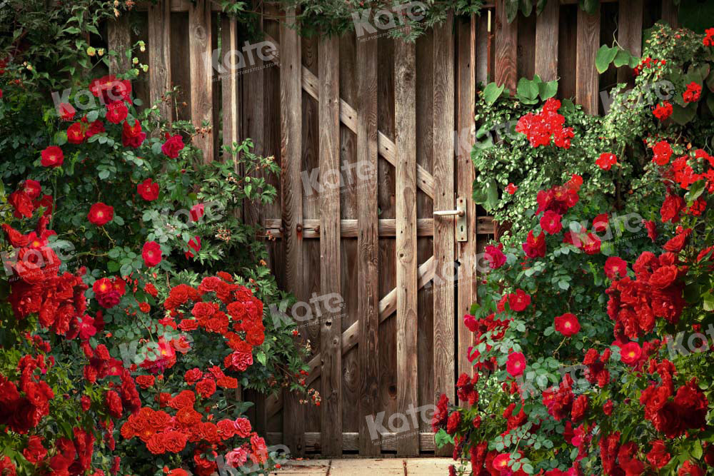 Kate Valentine's Day Backdrop Rose Garden Flower Designed by Chain Photography - Kate Backdrop AU