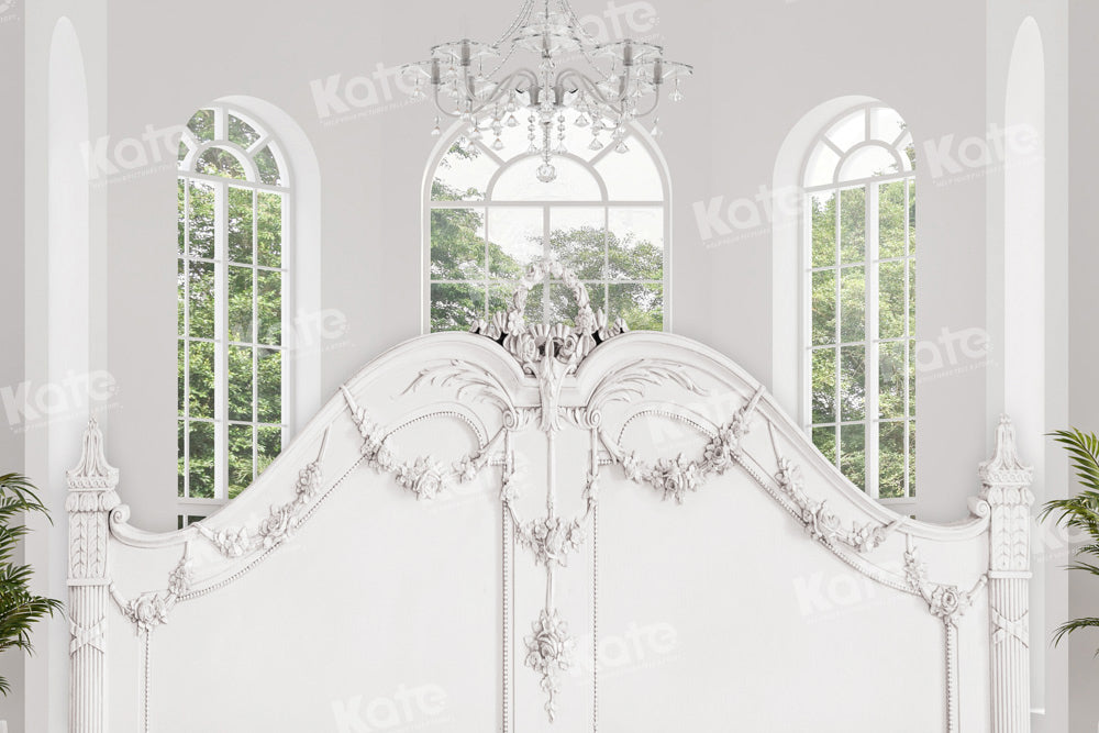 Kate White Windows Backdrop Headboard Designed by Chain Photography