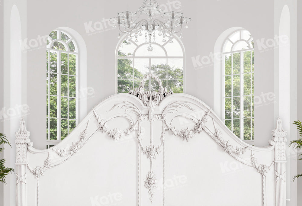 Kate White Windows Backdrop Headboard Designed by Chain Photography