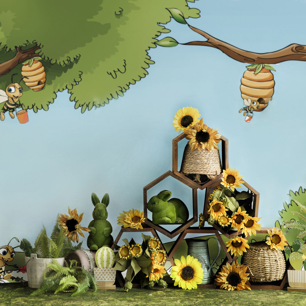 Kate Bee under Tree Backdrop Designed by Emetselch - Kate Backdrop AU