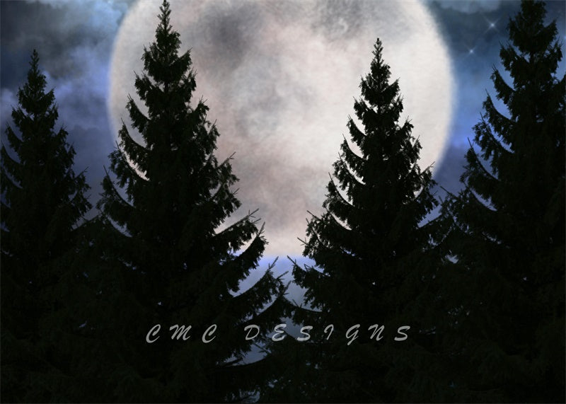 Kate Moonlit Pines Backdrop Designed by Candice Compton