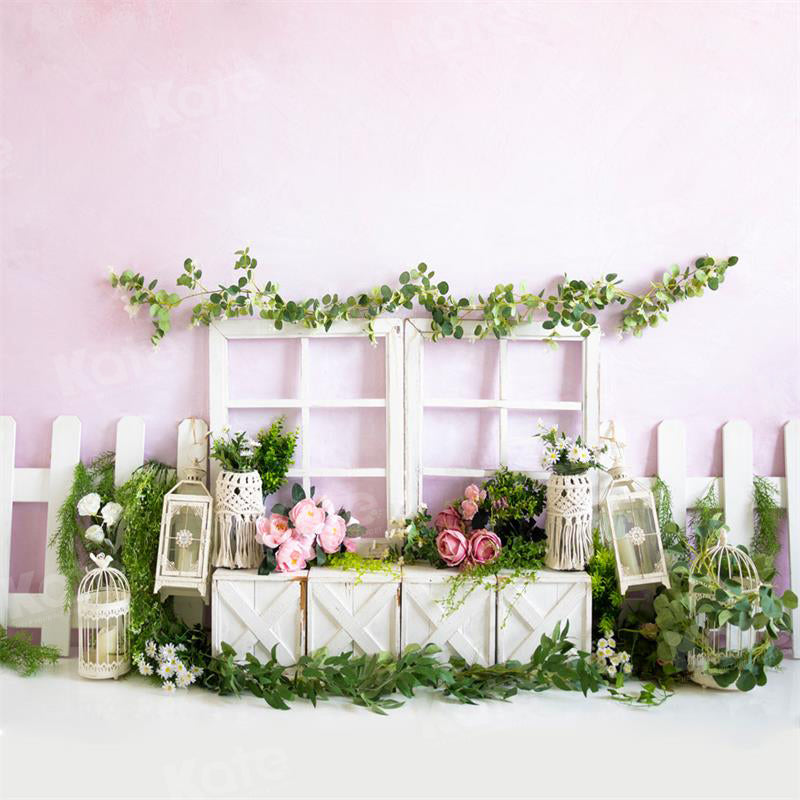 Kate Spring Flowers Backdrop Pink Cake Smash Designed by Uta Mueller