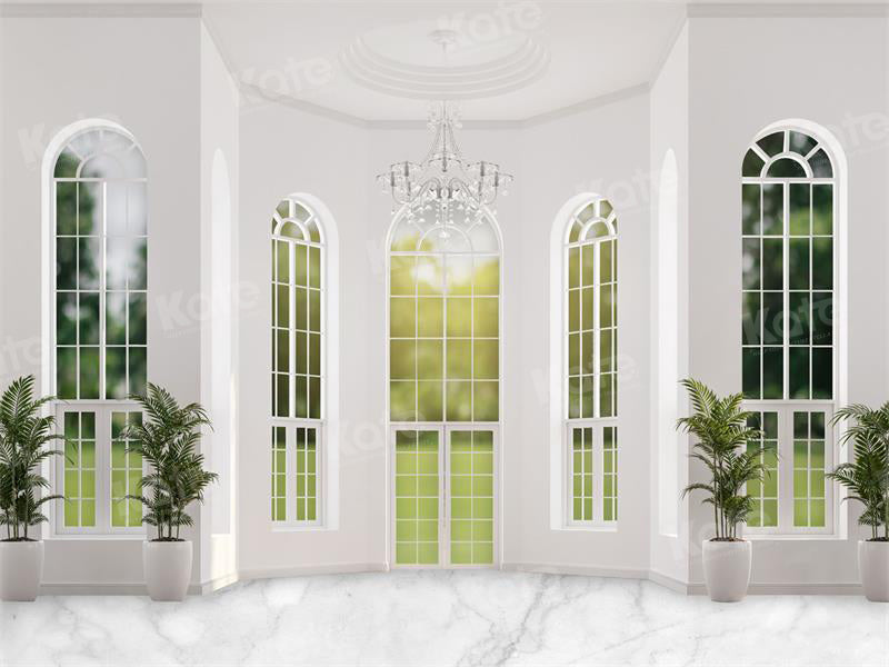Kate Spring Window Backdrop White Interior Architecture Designed by Uta Mueller