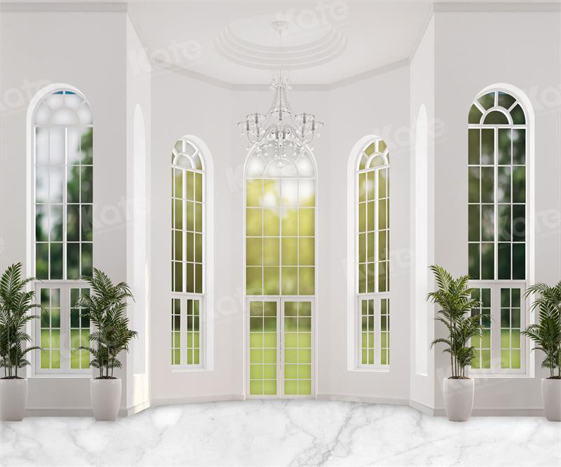 Kate Spring Window Backdrop White Interior Architecture Designed by Uta Mueller