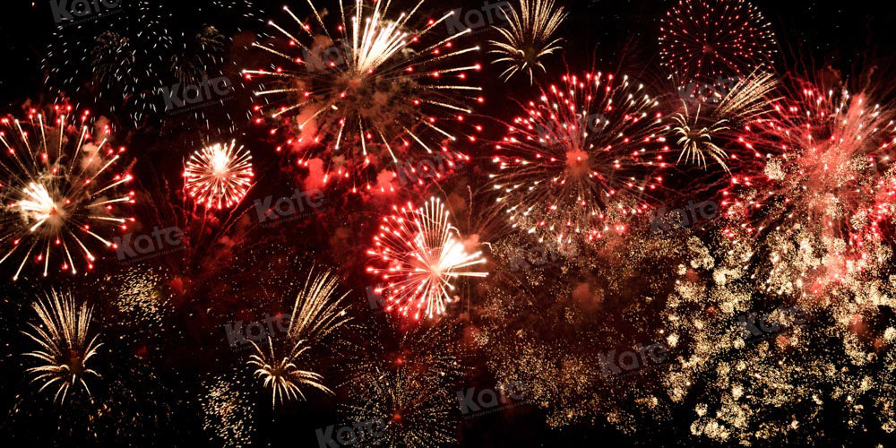 Kate New Year Fireworks Backdrop Celebrate Christmas Designed by Chain Photography - Kate Backdrop AU
