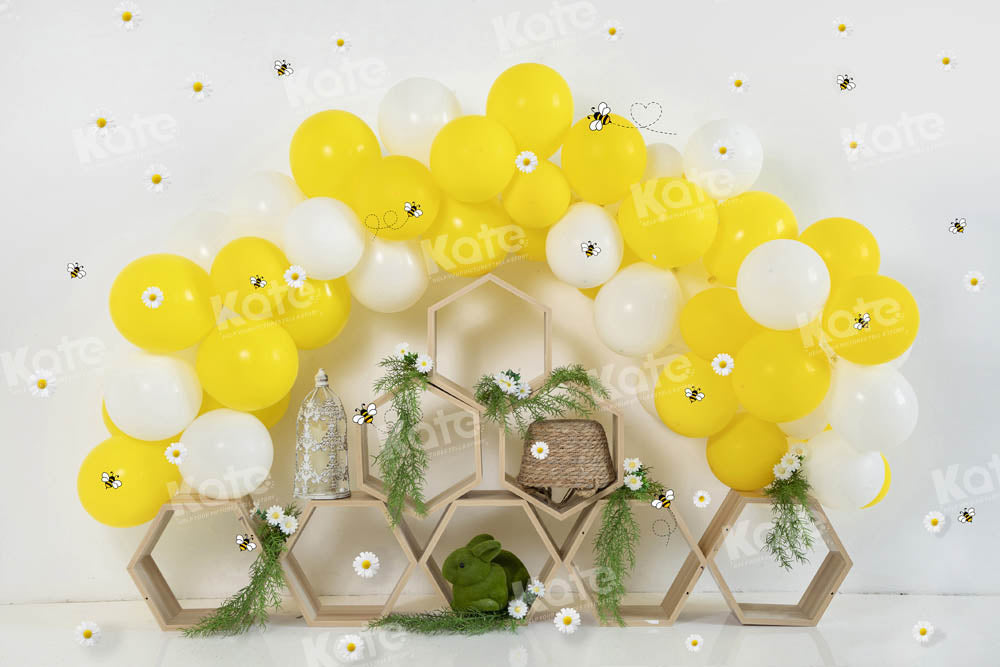 Kate Spring Easter Bee Backdrop Designed by Emetselch - Kate Backdrop AU