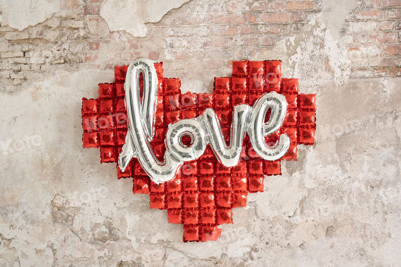 Kate Valentine's Day Love Wall Backdrop for Photography - Kate Backdrop AU