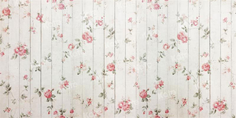 Kate Floral Painted Wood Backdrop for Photography
