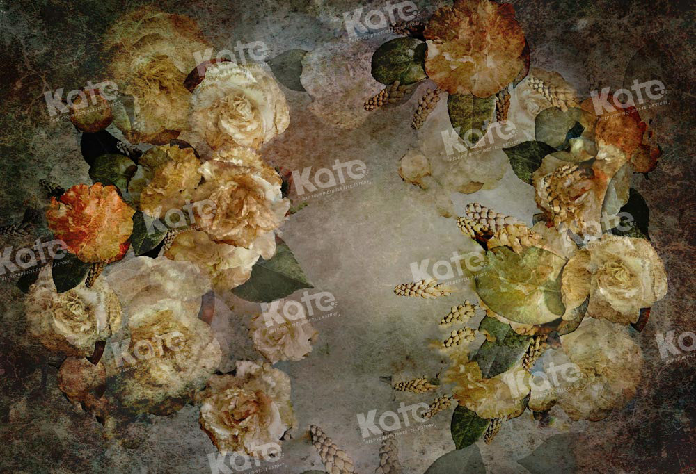 Kate Retro Floral Fine Art Backdrop Designed by Chain Photography