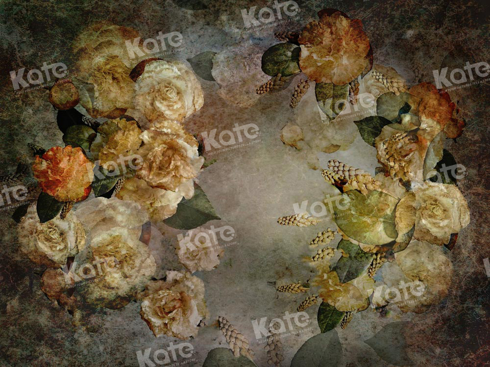Kate Retro Floral Fine Art Backdrop Designed by Chain Photography