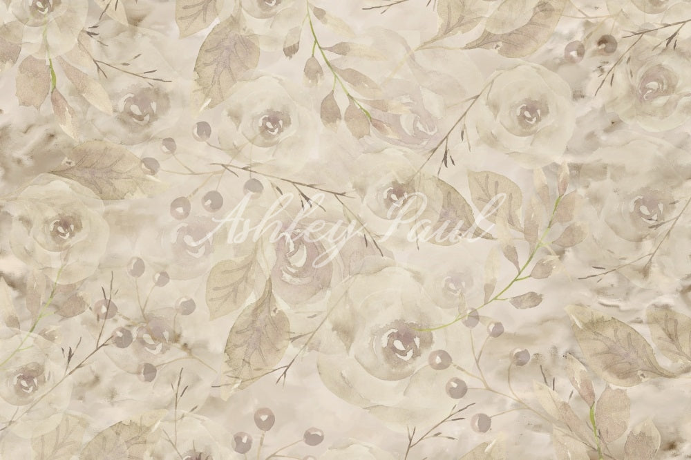 Kate Retro Floral Backdrop Designed by Ashley Paul