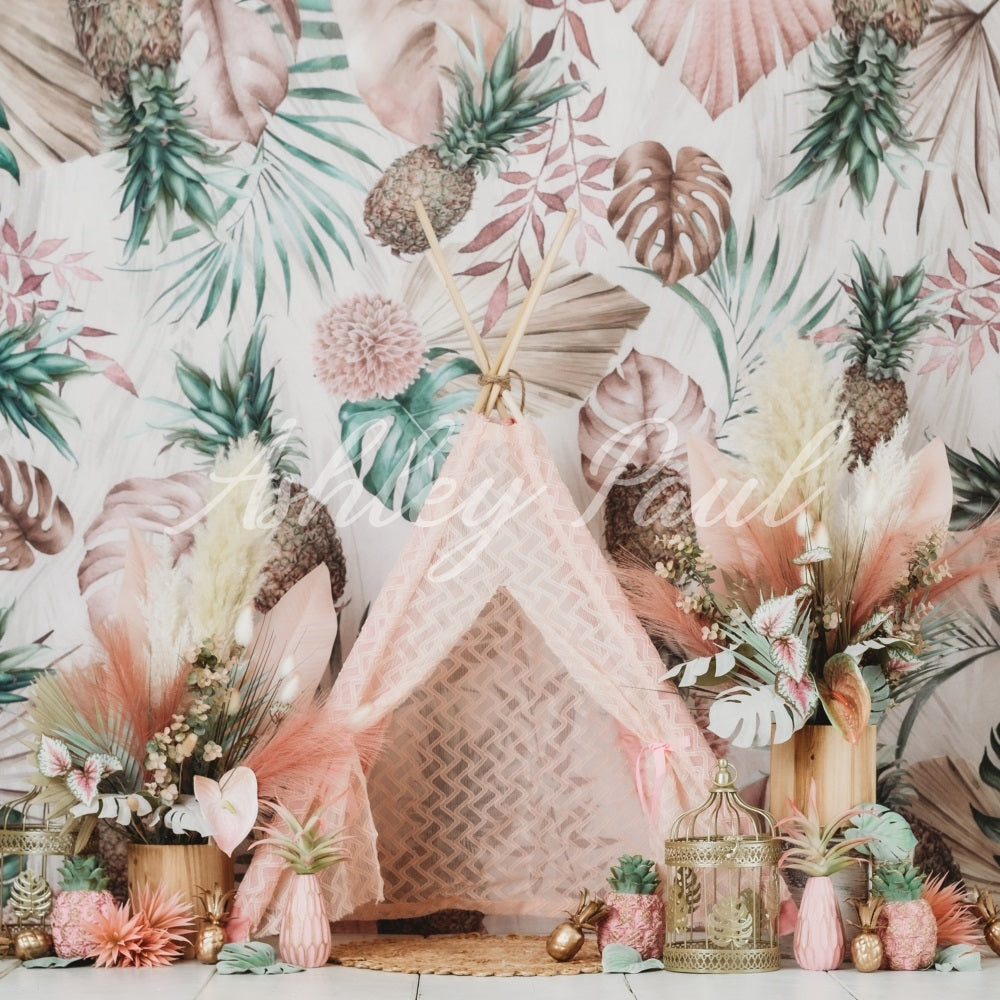 Kate Floral Tent Backdrop Designed by Ashley Paul
