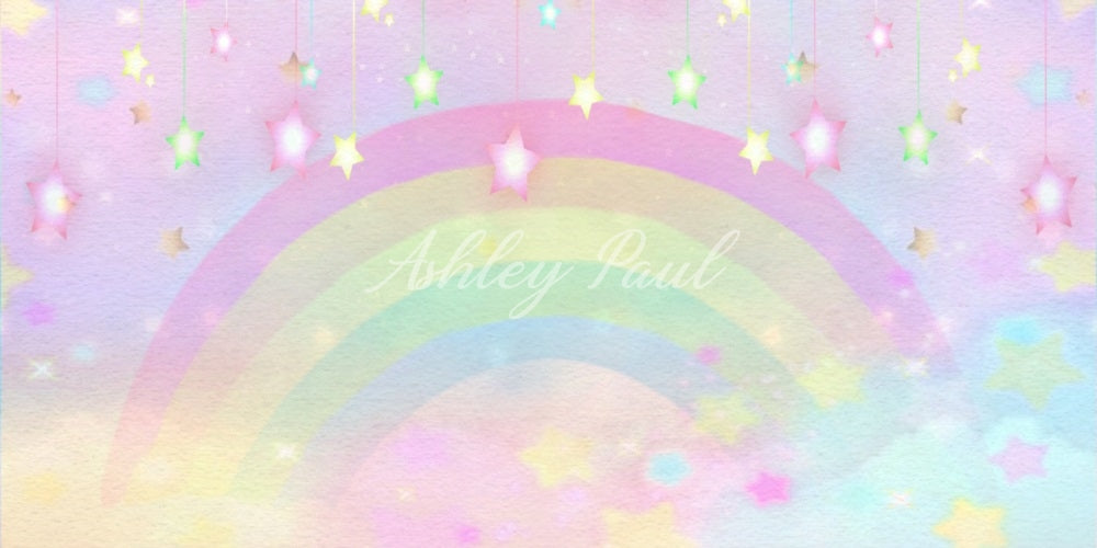 Kate Rainbow Fantasy Star Backdrop Designed by Ashley Paul - Kate Backdrop AU
