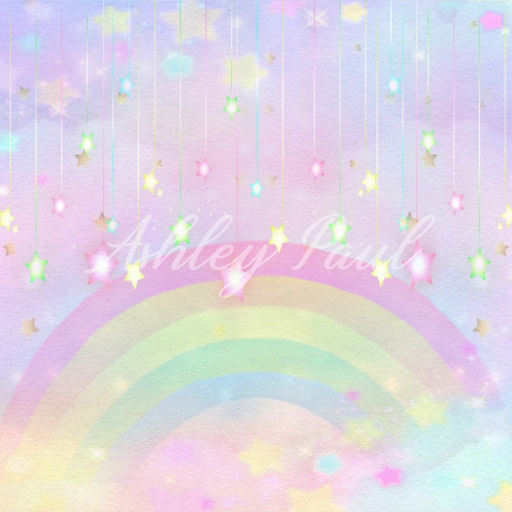 Kate Rainbow Fantasy Star Backdrop Designed by Ashley Paul - Kate Backdrop AU