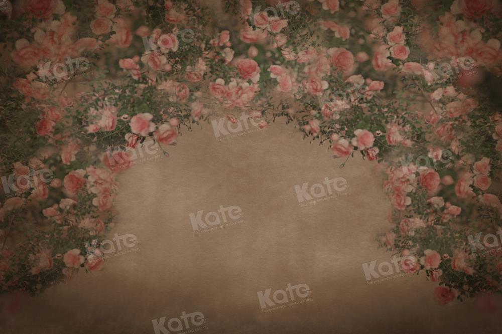 Kate Retro Dark Floral Arch Backdrop for Photography