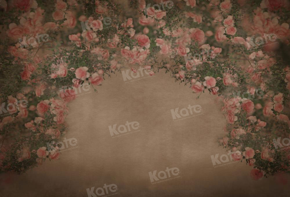 Kate Retro Dark Floral Arch Backdrop for Photography