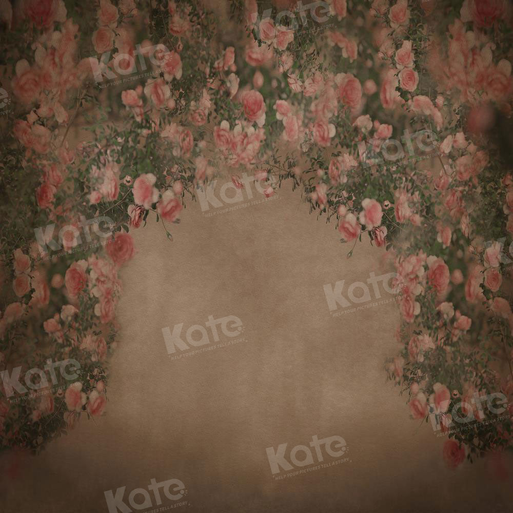 Kate Retro Dark Floral Arch Backdrop for Photography