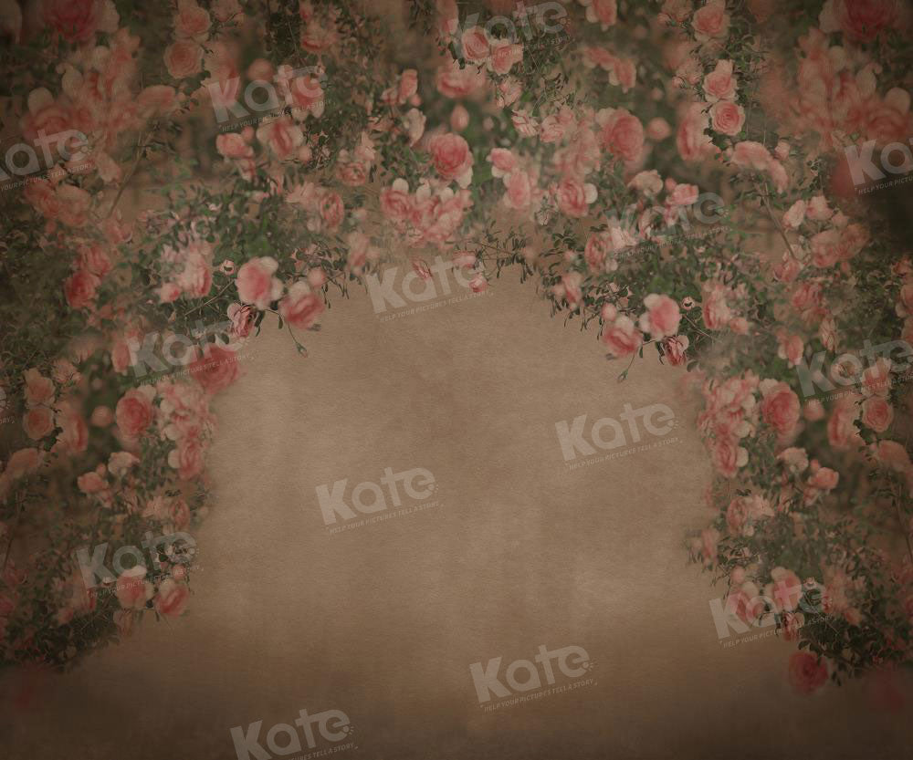 Kate Retro Dark Floral Arch Backdrop for Photography