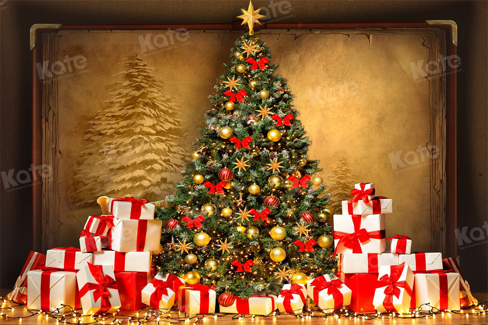 Kate Christmas Tree Magic Book Gifts Backdrop for Photography - Kate Backdrop AU