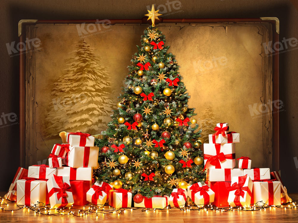 Kate Christmas Tree Magic Book Gifts Backdrop for Photography - Kate Backdrop AU