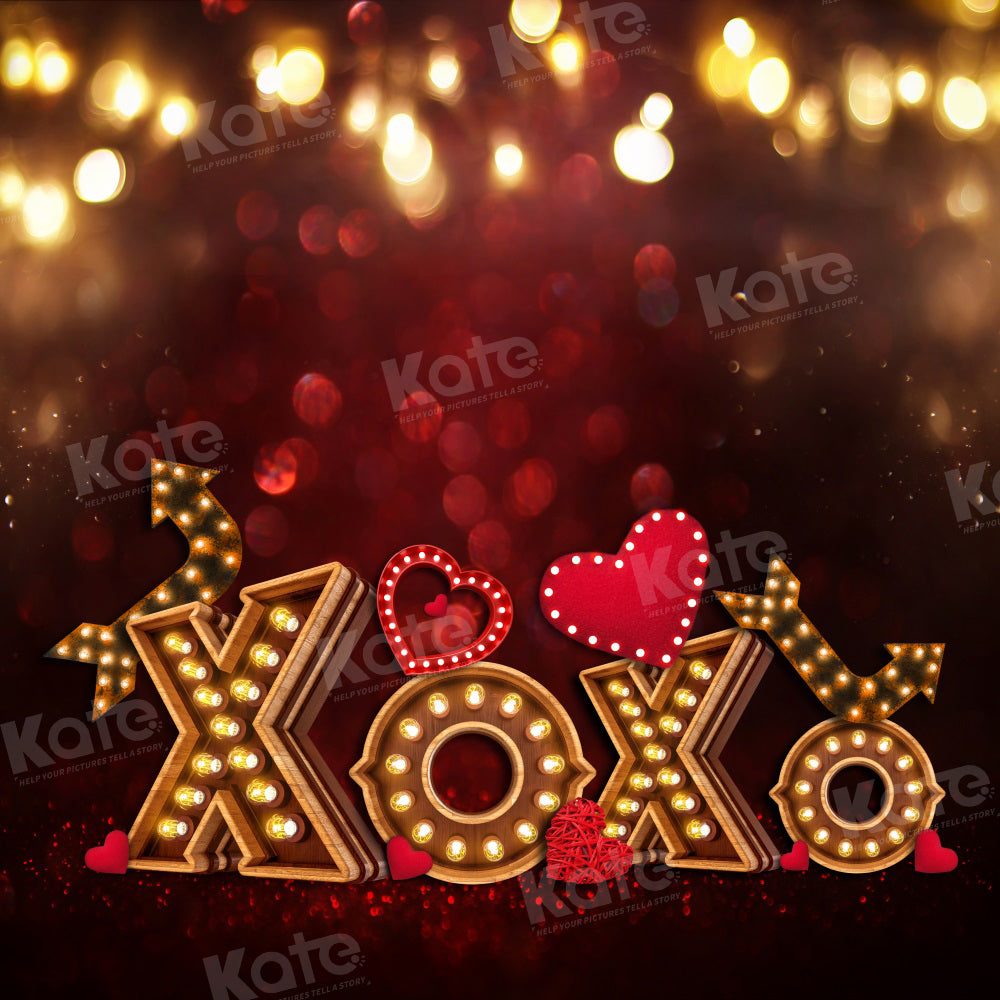 Kate Valentine's Day XOXO Light Backdrop for Photography - Kate Backdrop AU