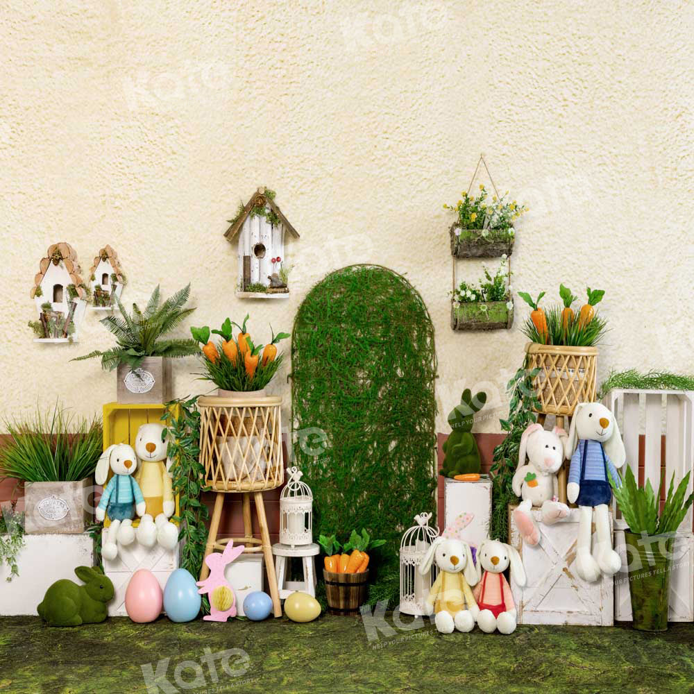 Kate Spring/Easter Bunny Backdrop Flower Egg Designed by Emetselch - Kate Backdrop AU