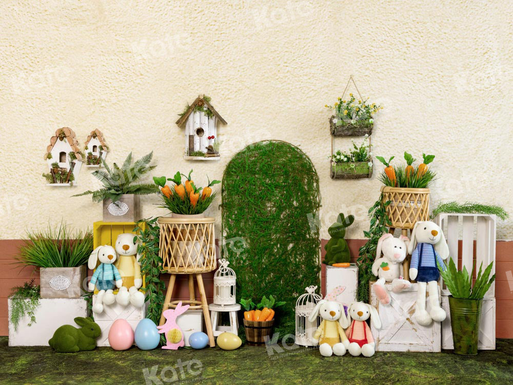 Kate Spring/Easter Bunny Backdrop Flower Egg Designed by Emetselch - Kate Backdrop AU