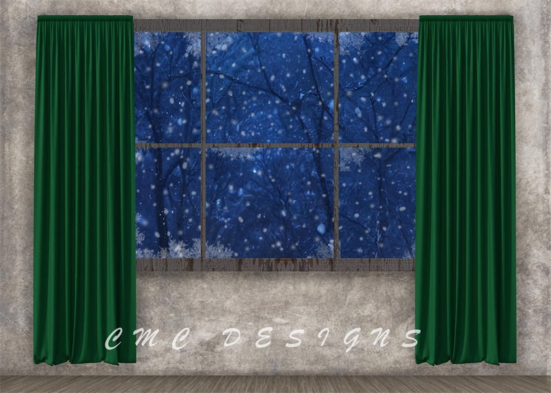 Kate Elegant Holiday Window Backdrop Designed by Candice Compton