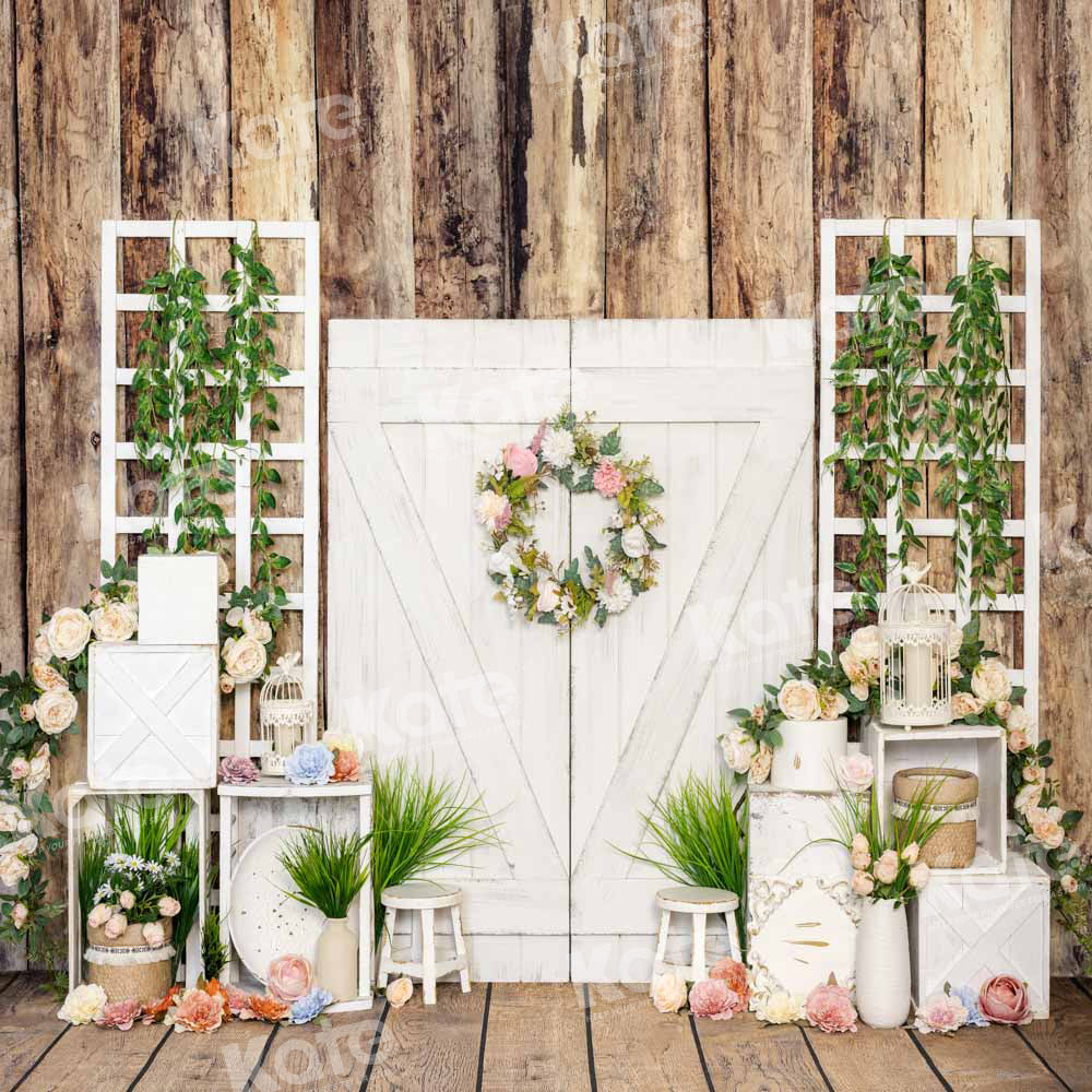 Kate Spring Easter Flower Barn Backdrop Designed by Emetselch