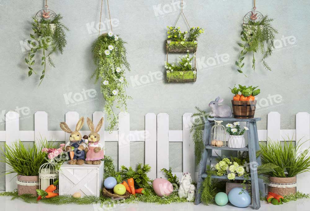 Kate Spring Potted Backdrop Rabbit Easter Designed by Emetselch