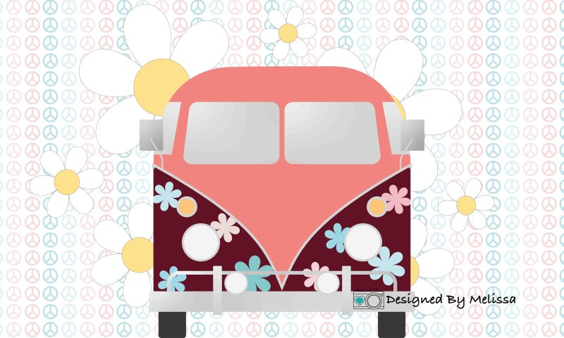 Kate Groovy Peace Backdrop Designed by Melissa King - Kate Backdrop AU