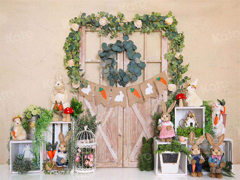Kate Easter Bunny Flag Backdrop for Photography - Kate Backdrop AU