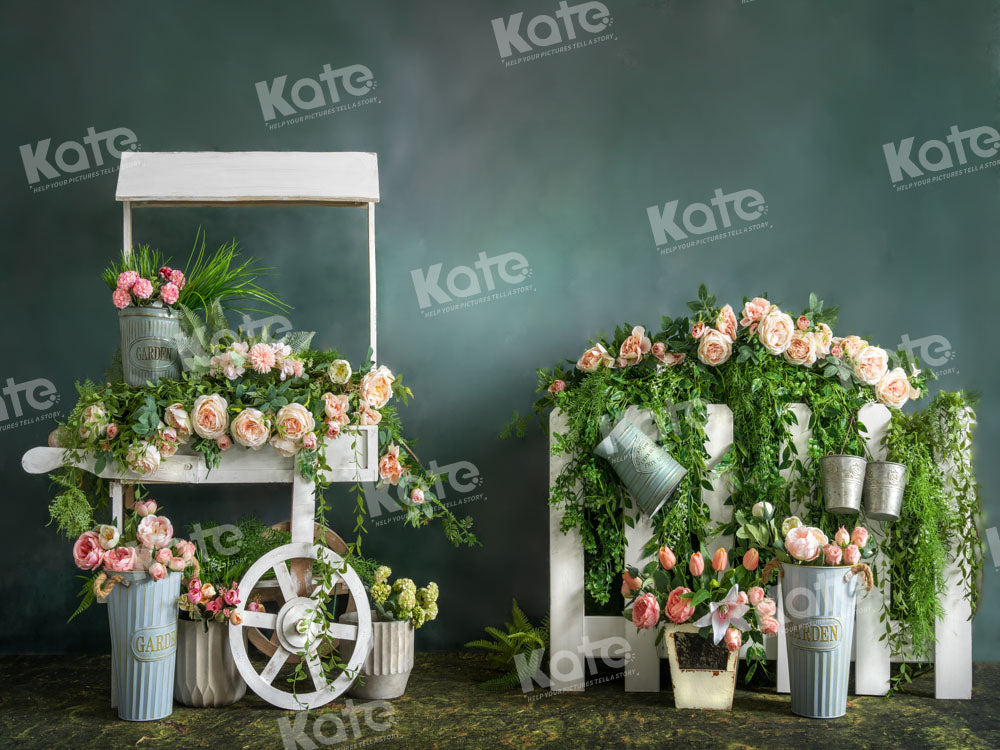 Kate Green Spring Backdrop Grassland Flowers Designed by Emetselch