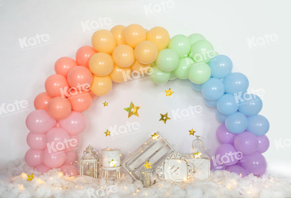 Kate Arched Balloon Backdrop Stars Cake Smash Designed by Emetselch - Kate Backdrop AU