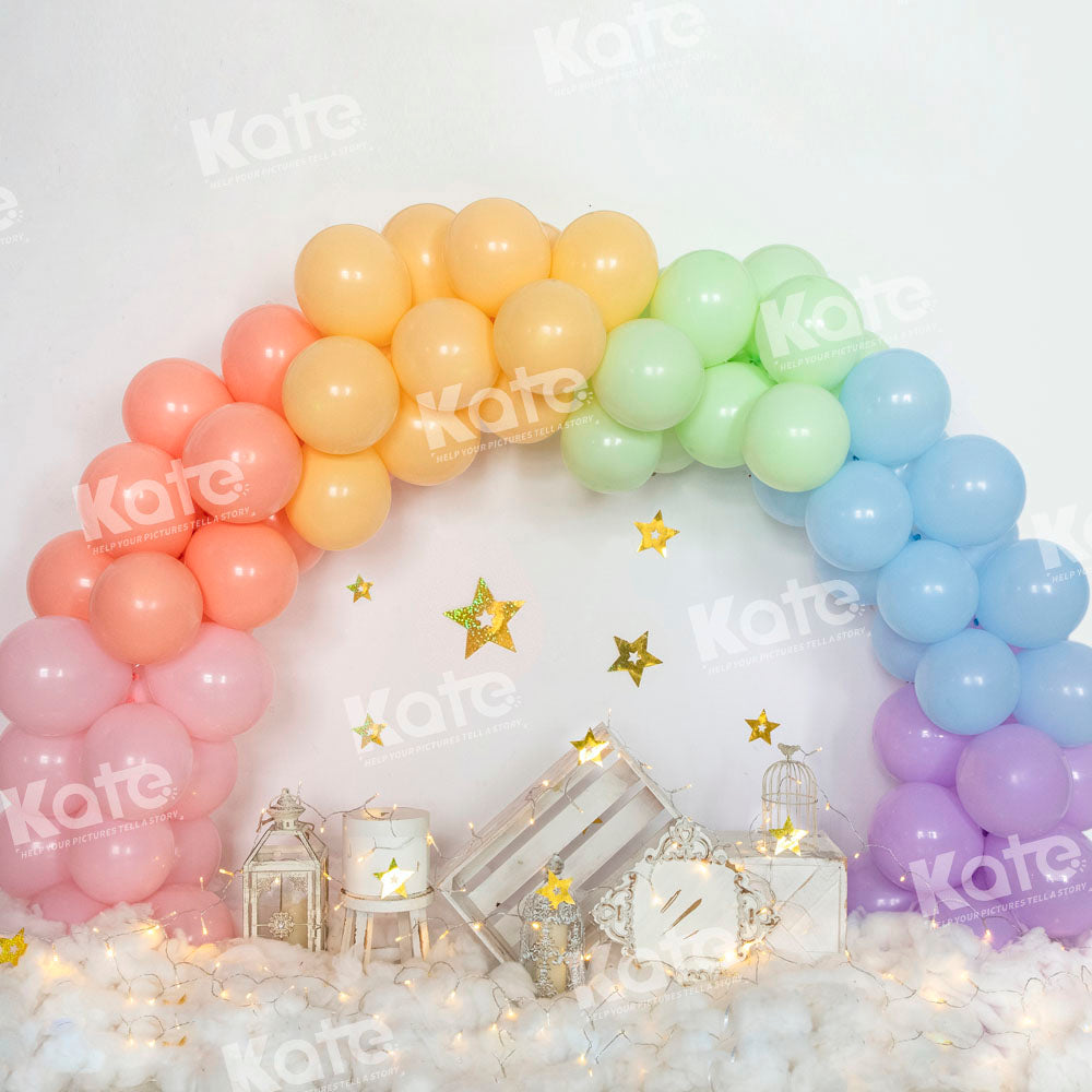 Kate Arched Balloon Backdrop Stars Cake Smash Designed by Emetselch - Kate Backdrop AU