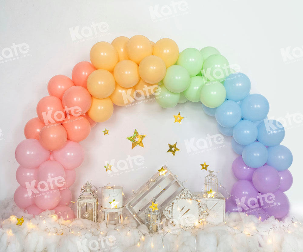 Kate Arched Balloon Backdrop Stars Cake Smash Designed by Emetselch - Kate Backdrop AU