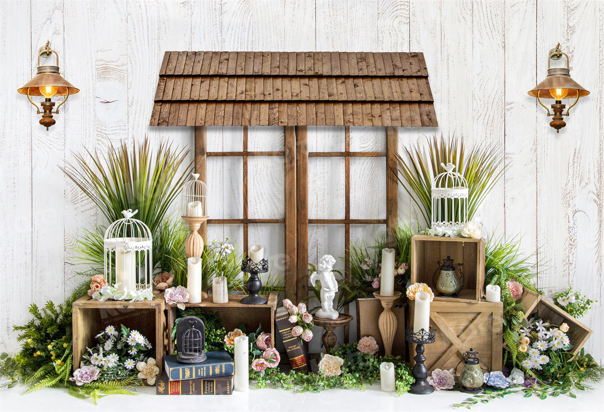 Kate Spring/Easter Backdrop Green Plants for Photography - Kate Backdrop AU