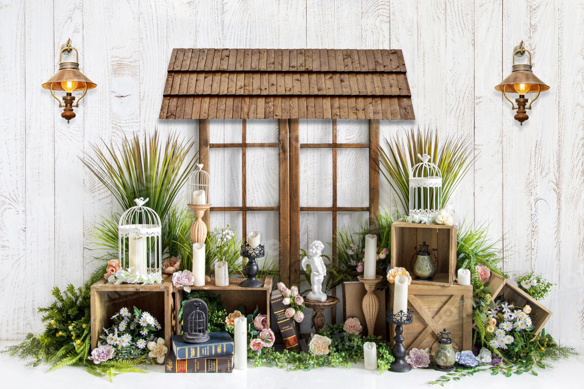 Kate Spring/Easter Backdrop Green Plants for Photography - Kate Backdrop AU