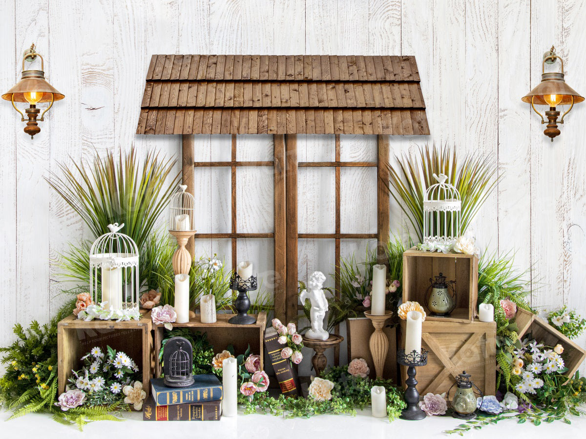 Kate Spring/Easter Backdrop Green Plants for Photography - Kate Backdrop AU