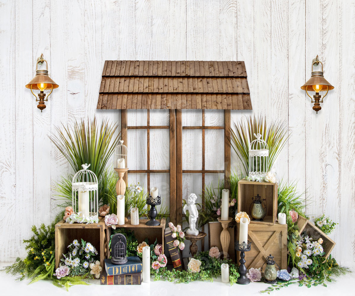 Kate Spring/Easter Backdrop Green Plants for Photography - Kate Backdrop AU