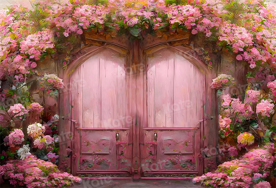 Kate Floral Mystery Garden Backdrop Door for Photography - Kate Backdrop AU