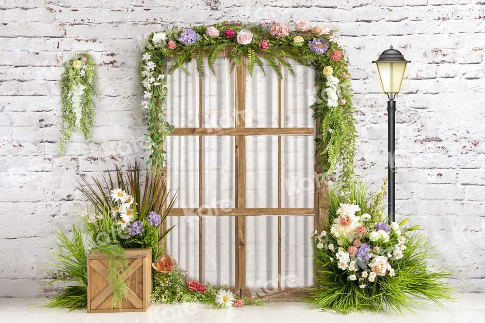 Kate Spring Window Garden Backdrop Designed by Emetselch - Kate Backdrop AU
