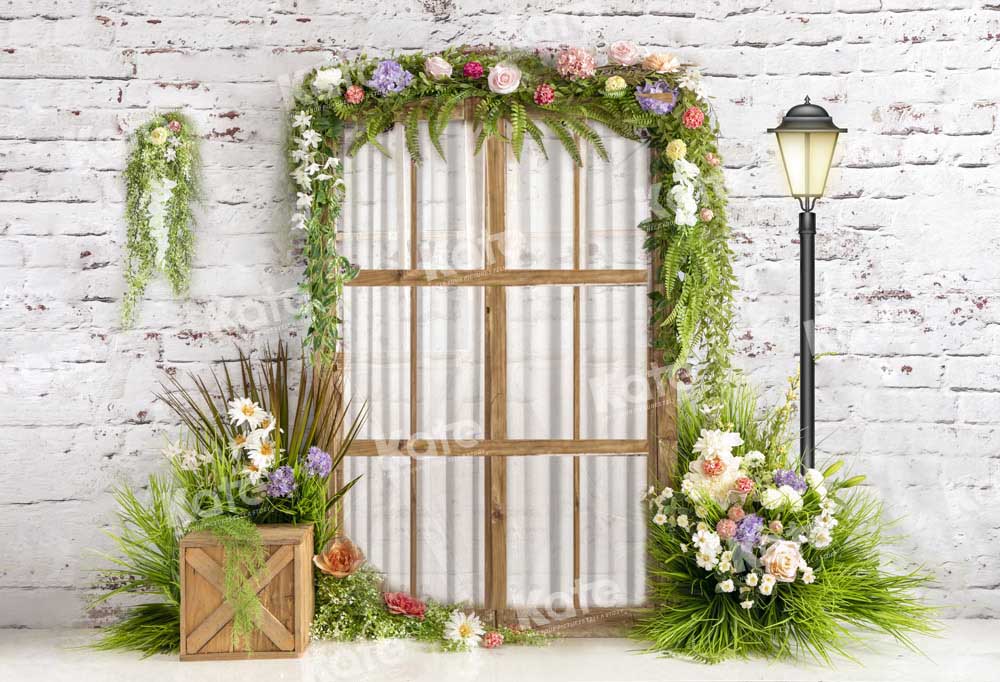 Kate Spring Window Garden Backdrop Designed by Emetselch - Kate Backdrop AU