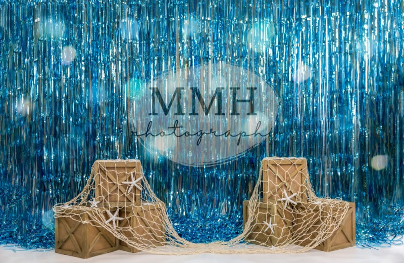 Kate Underwater Tinsel Mermaid Backdrop Designed by Melissa McCraw-Hummer - Kate Backdrop AU