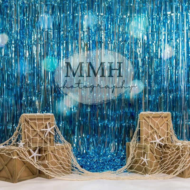Kate Underwater Tinsel Mermaid Backdrop Designed by Melissa McCraw-Hummer - Kate Backdrop AU