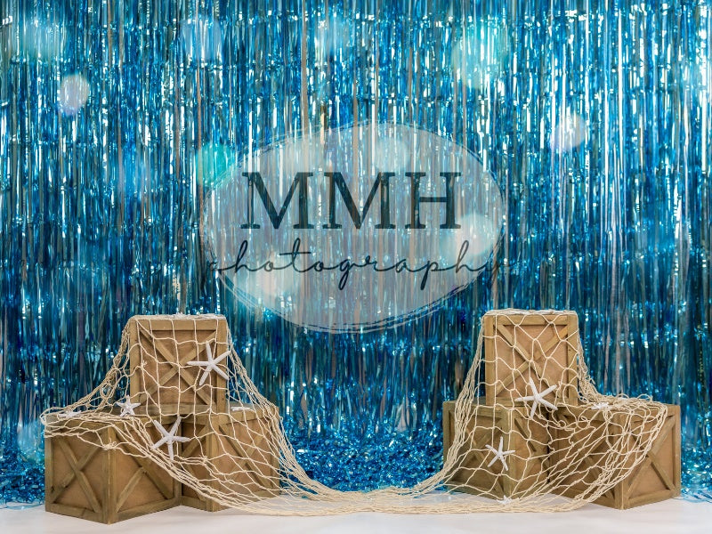 Kate Underwater Tinsel Mermaid Backdrop Designed by Melissa McCraw-Hummer - Kate Backdrop AU