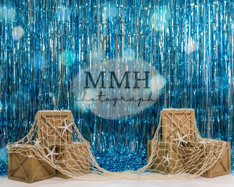 Kate Underwater Tinsel Mermaid Backdrop Designed by Melissa McCraw-Hummer - Kate Backdrop AU